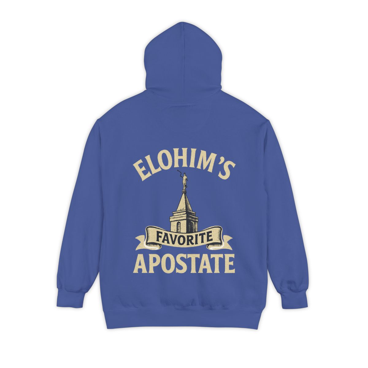 Color: Flo Blue | Elohim Favorite Apostate Garment-Dyed Hoodie