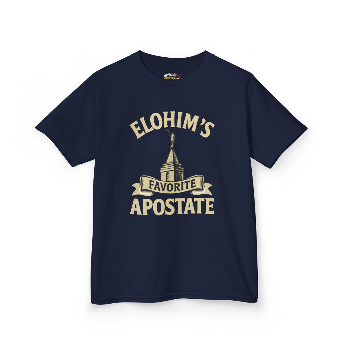 Color: Navy | Elohim Favorite Apostate Kids Tee