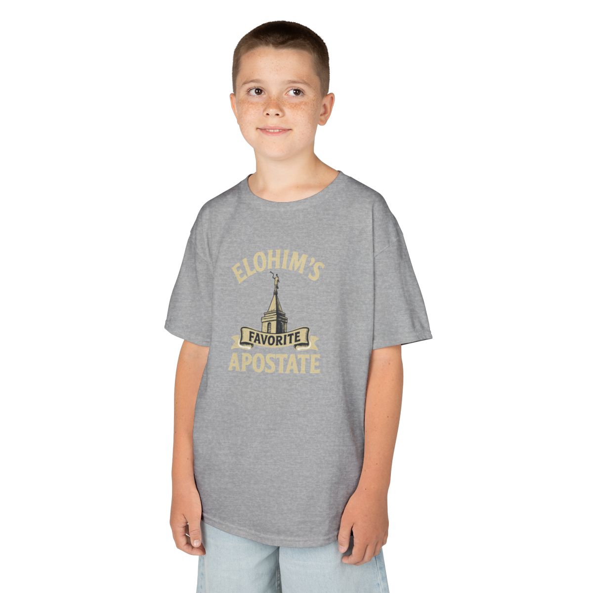 Color: Sport Grey | Elohim Favorite Apostate Kids Tee