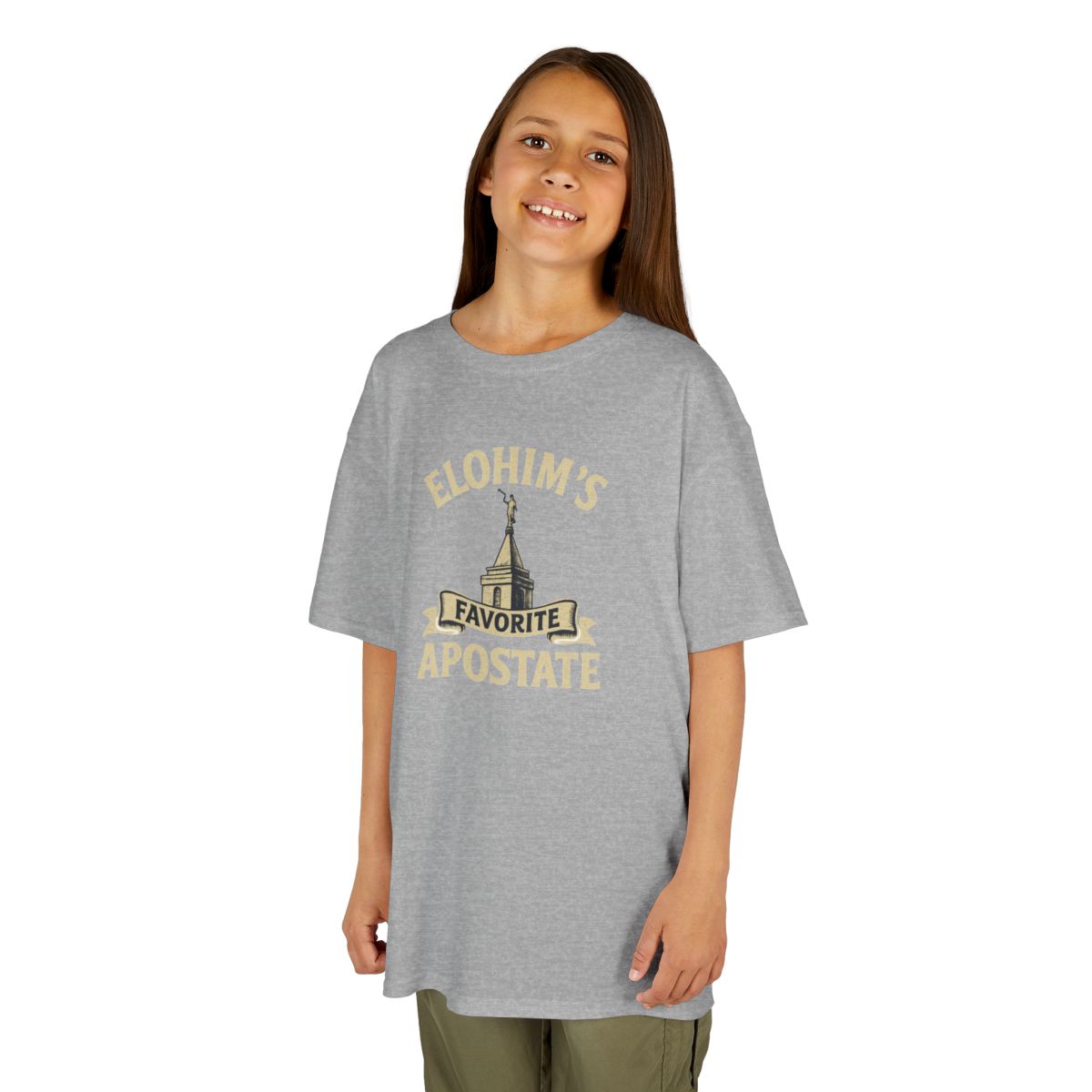 Color: Sport Grey | Elohim Favorite Apostate Kids Tee