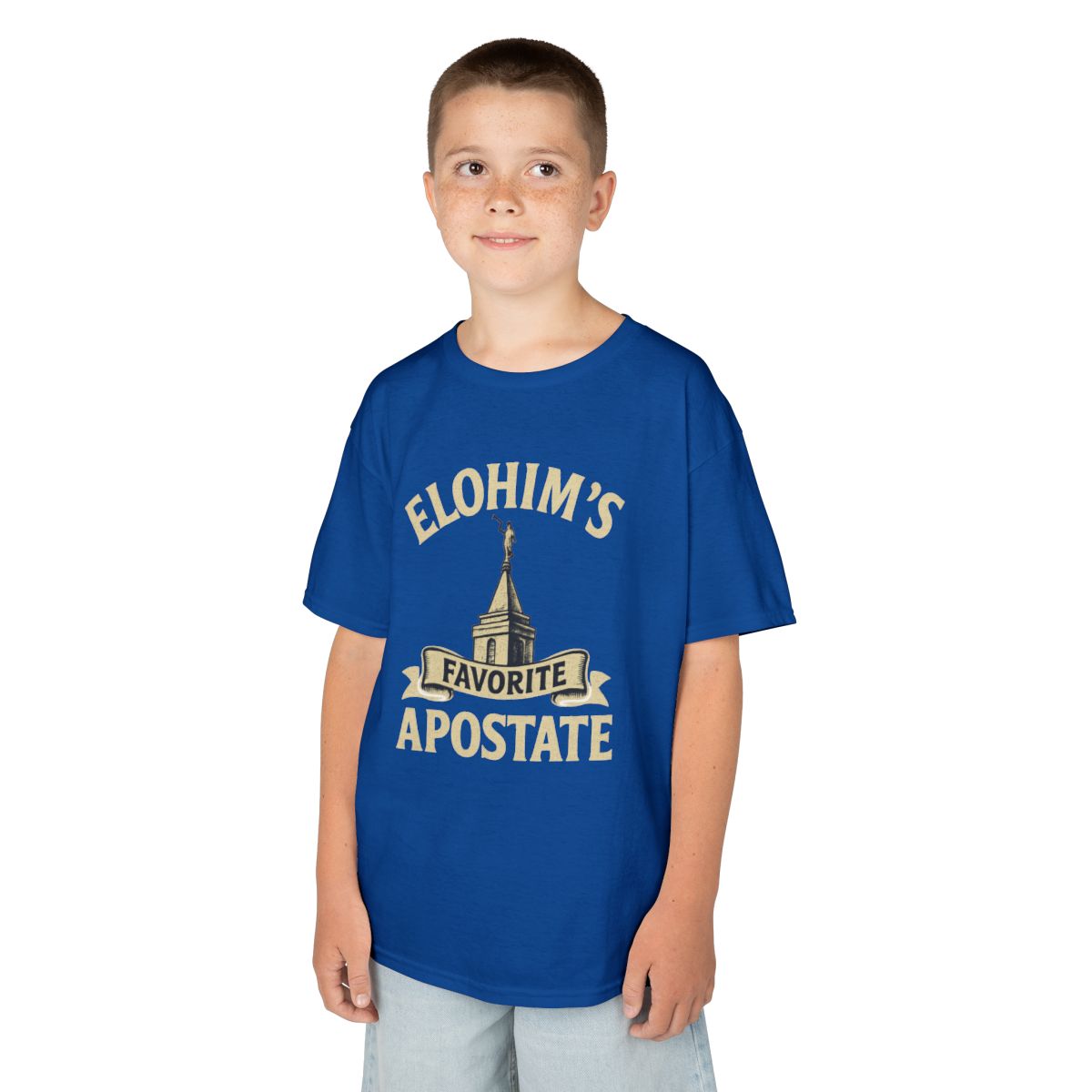 Color: Royal | Elohim Favorite Apostate Kids Tee