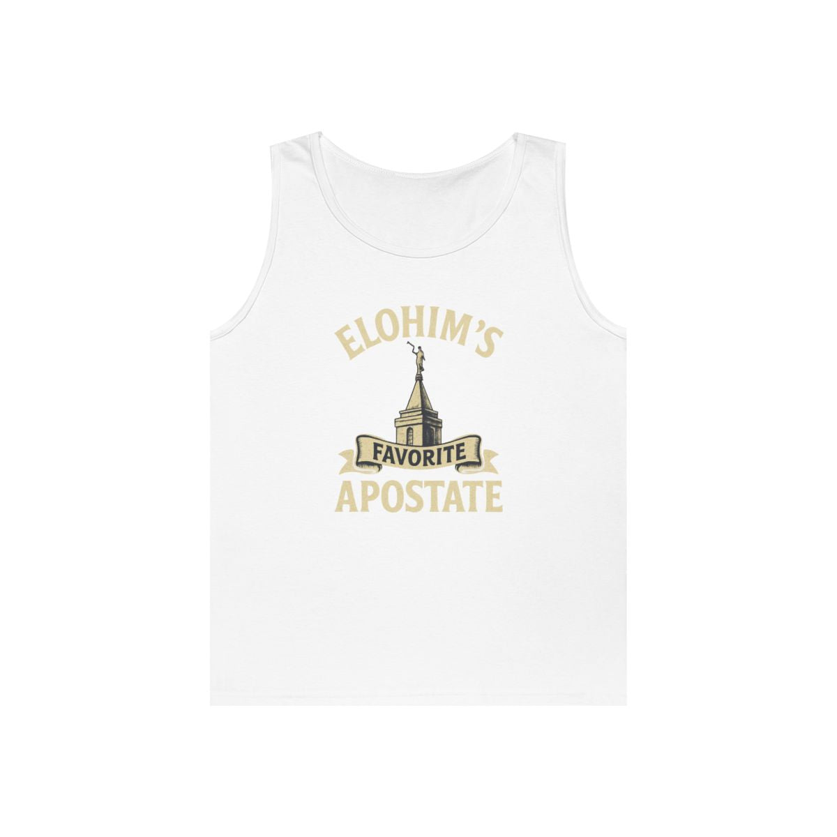 Color: White | Elohim Favorite Apostate Tank Top