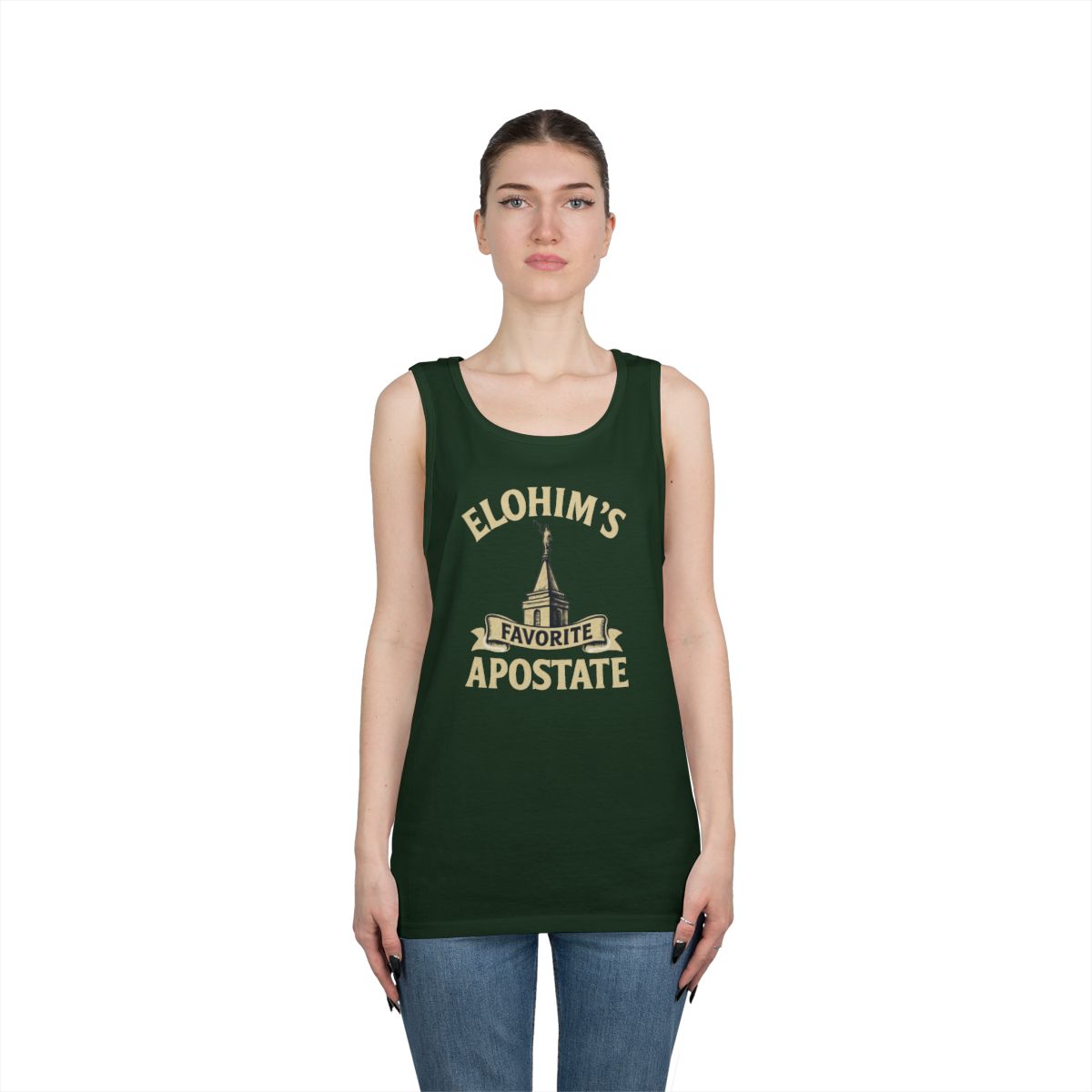 Color: Forest Green | Elohim Favorite Apostate Tank Top