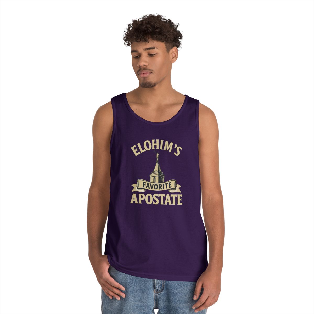 Color: Purple | Elohim Favorite Apostate Tank Top