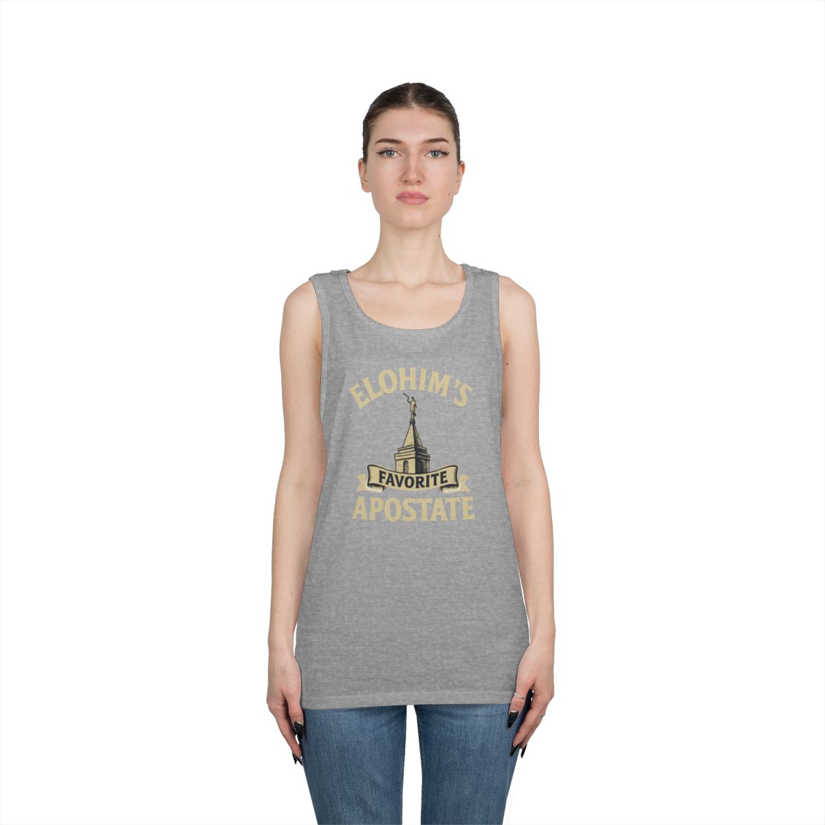 Color: Sport Grey | Elohim Favorite Apostate Tank Top
