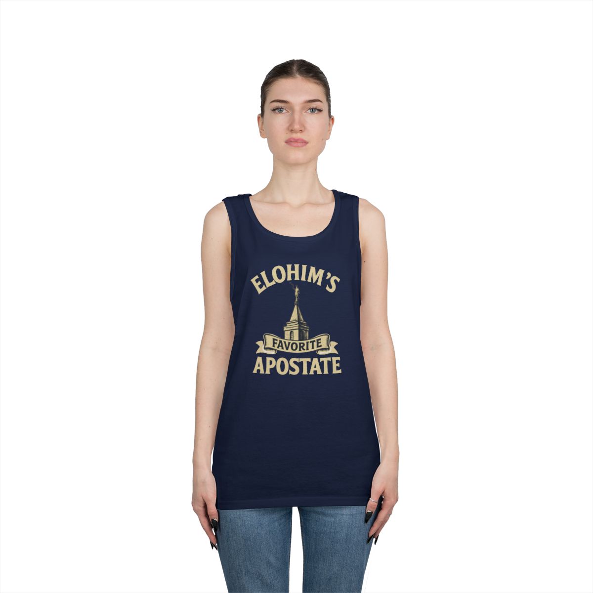Color: Navy | Elohim Favorite Apostate Tank Top
