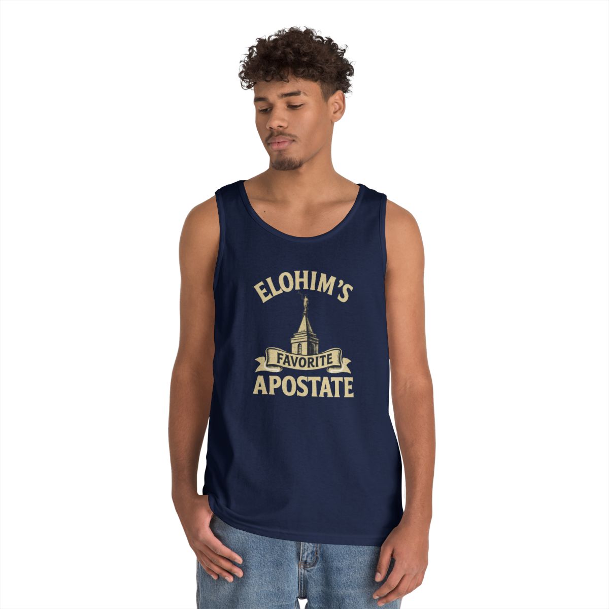 Color: Navy | Elohim Favorite Apostate Tank Top