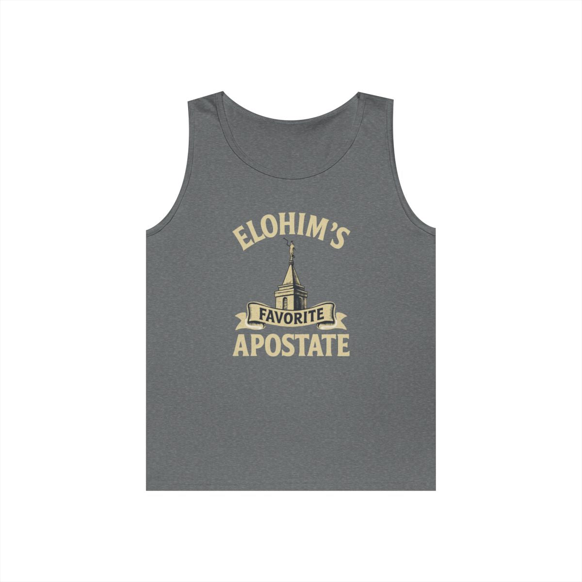 Color: Graphite Heather | Elohim Favorite Apostate Tank Top