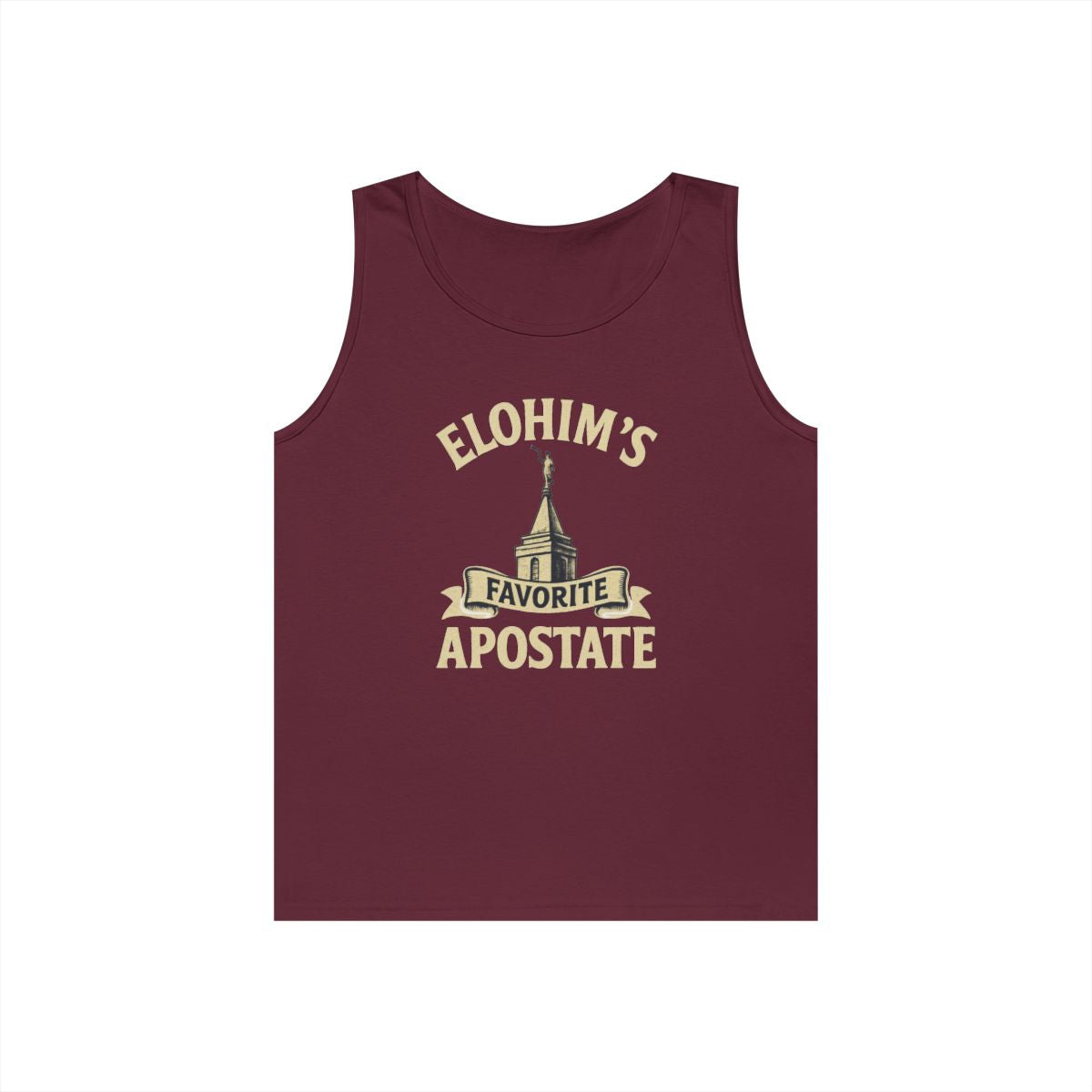 Color: Maroon | Elohim Favorite Apostate Tank Top
