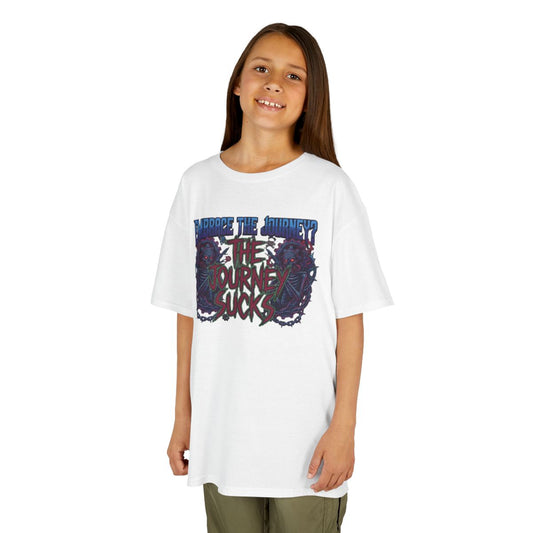 Color: White | Embrace the Journey - The Journey Sucks Kids Tee
