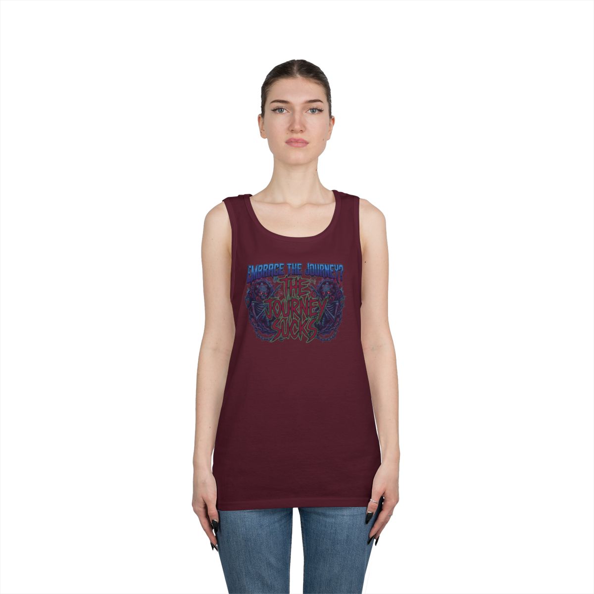 Color: Maroon | Embrace the Journey - The Journey Sucks Tank Top