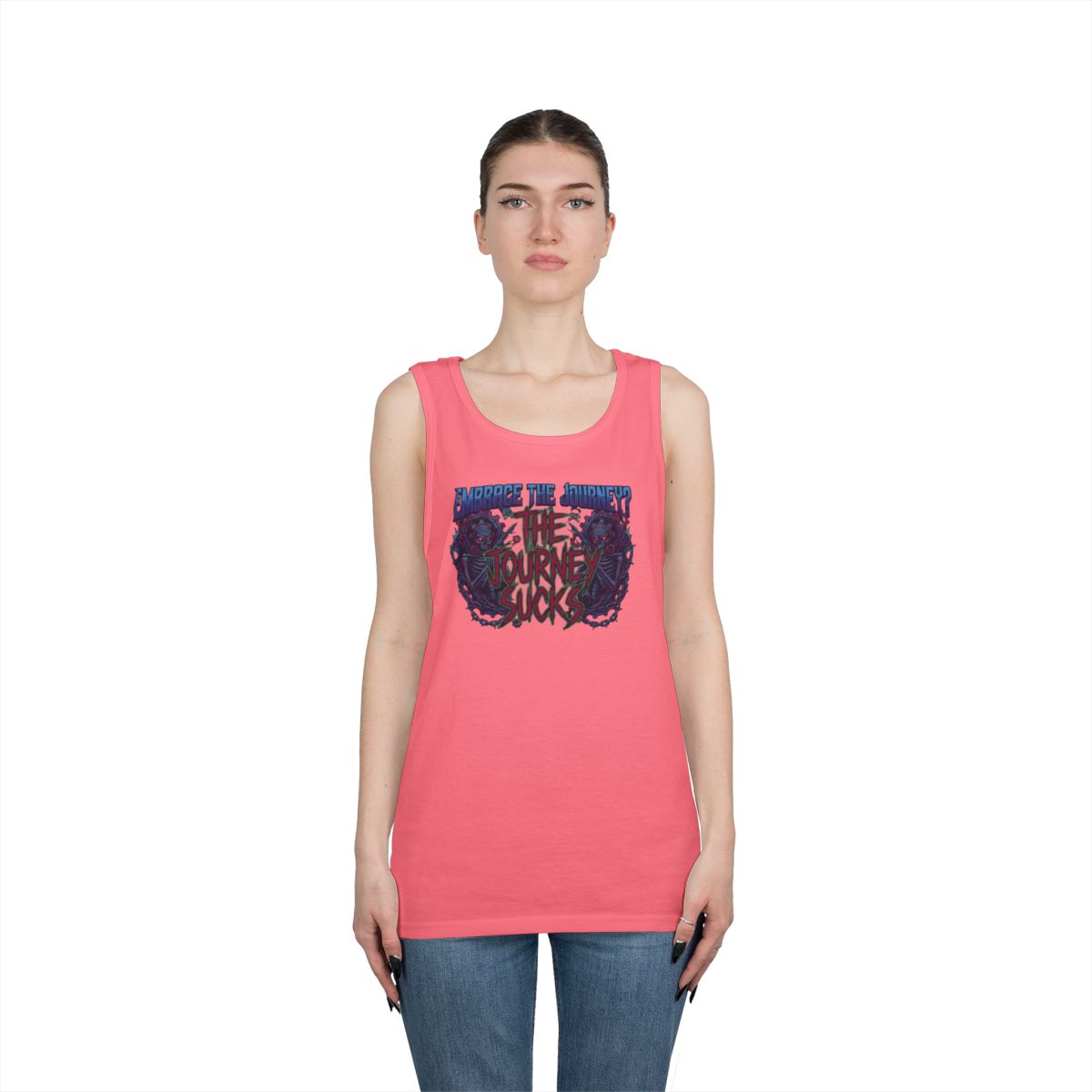Color: Safety Pink | Embrace the Journey - The Journey Sucks Tank Top