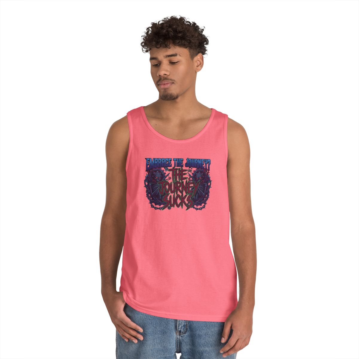 Color: Safety Pink | Embrace the Journey - The Journey Sucks Tank Top