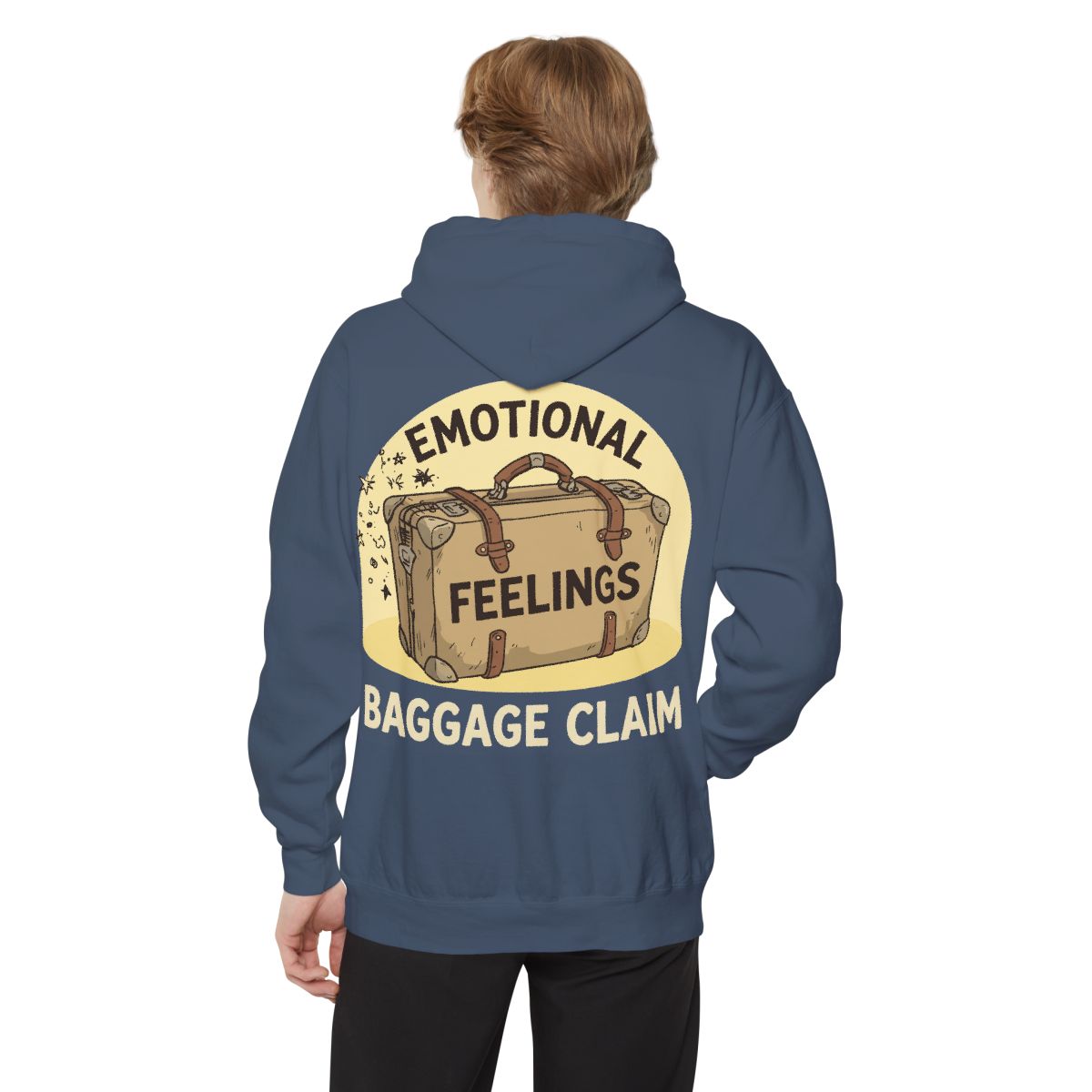 Color: Denim | Emotional Baggage Claim Garment-Dyed Hoodie
