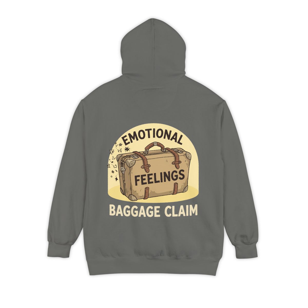 Color: Grey | Emotional Baggage Claim Garment-Dyed Hoodie