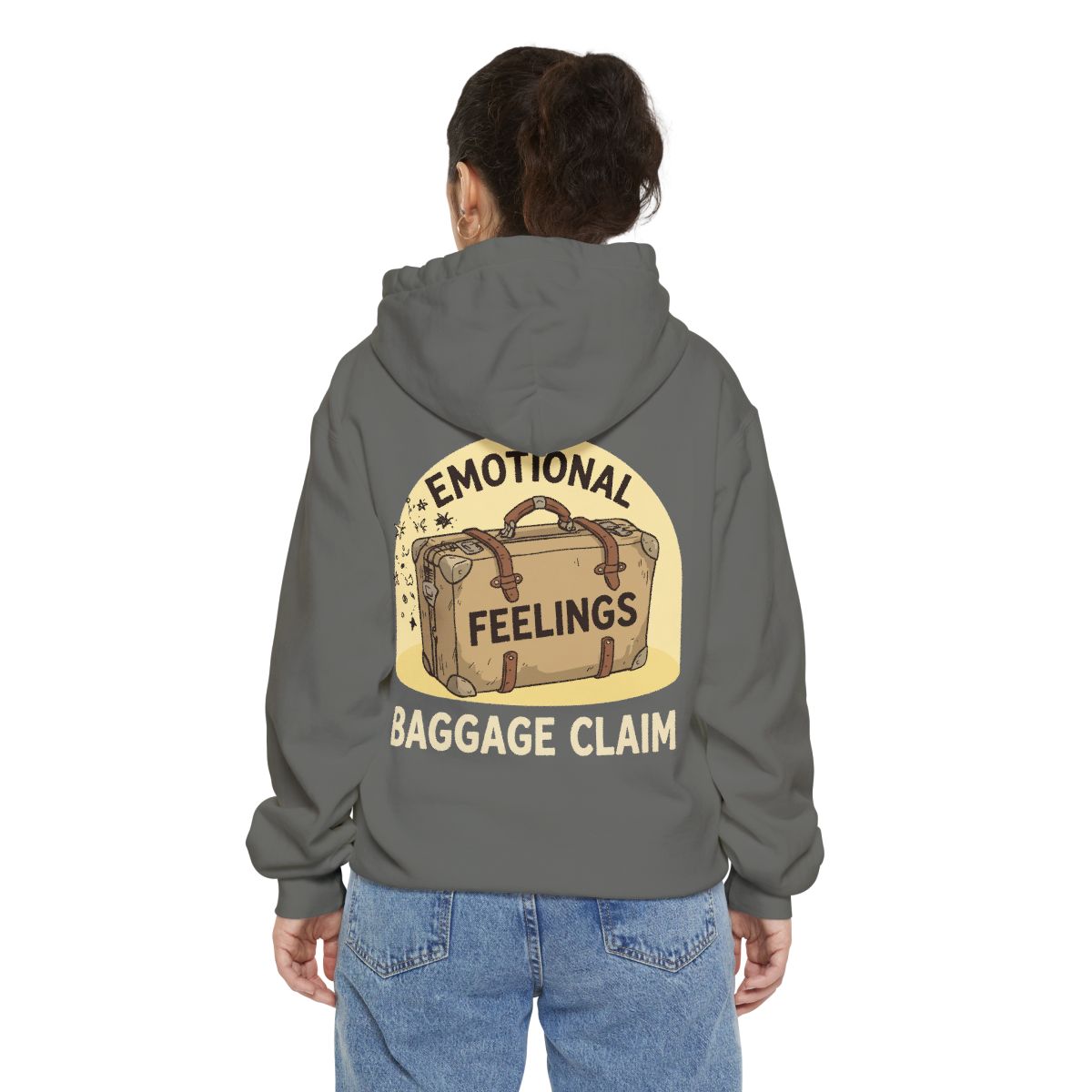 Color: Grey | Emotional Baggage Claim Garment-Dyed Hoodie