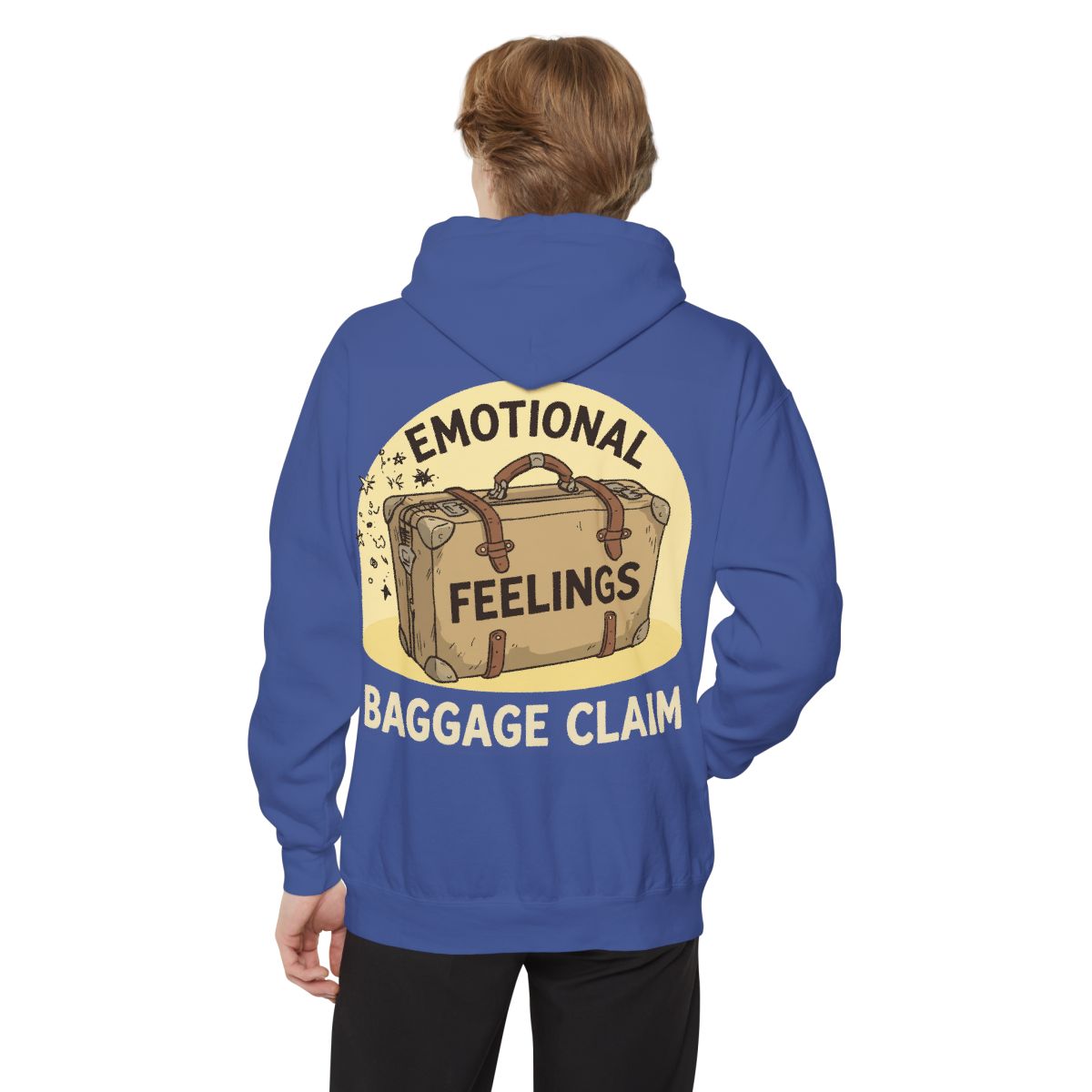 Color: Flo Blue | Emotional Baggage Claim Garment-Dyed Hoodie