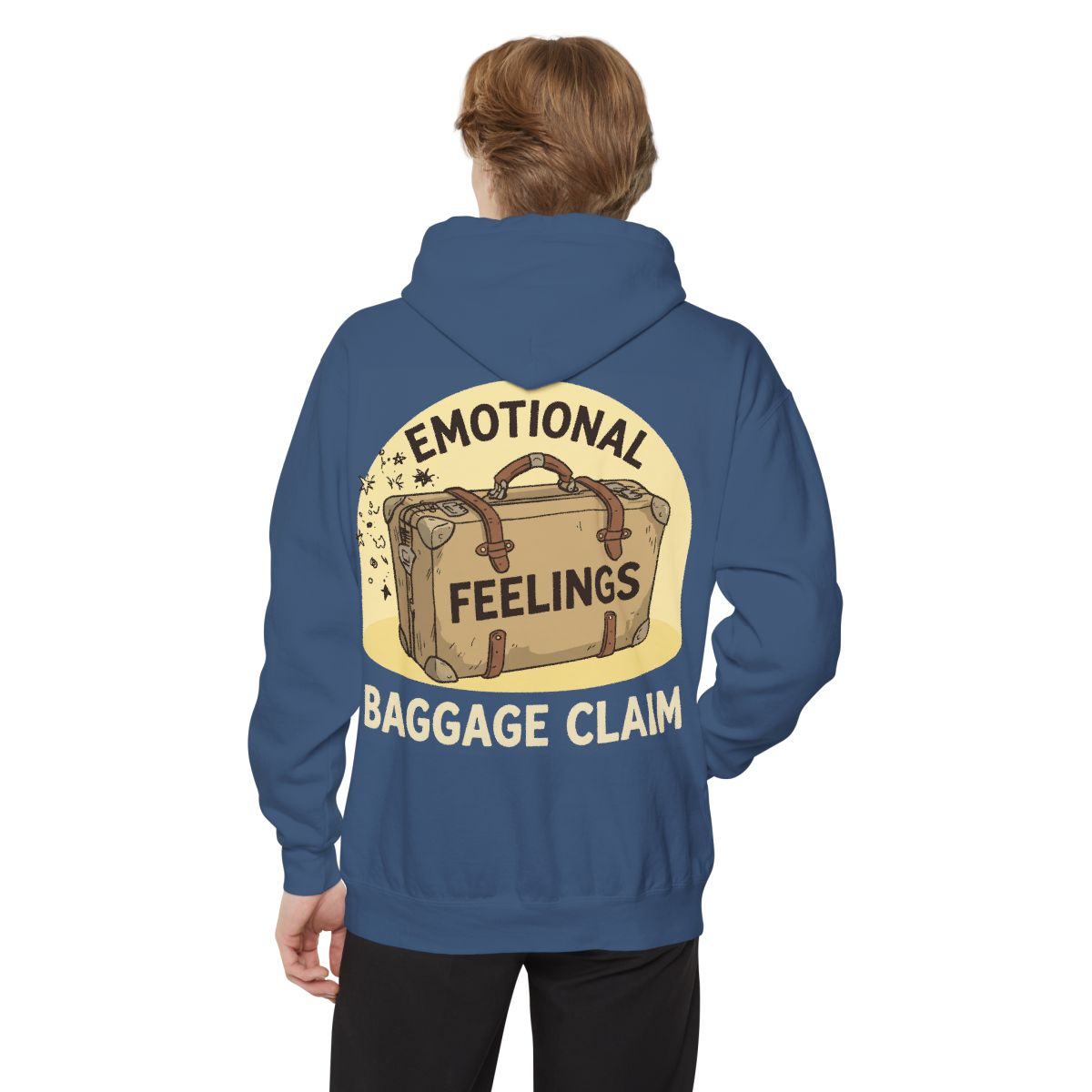 Color: True Navy | Emotional Baggage Claim Garment-Dyed Hoodie