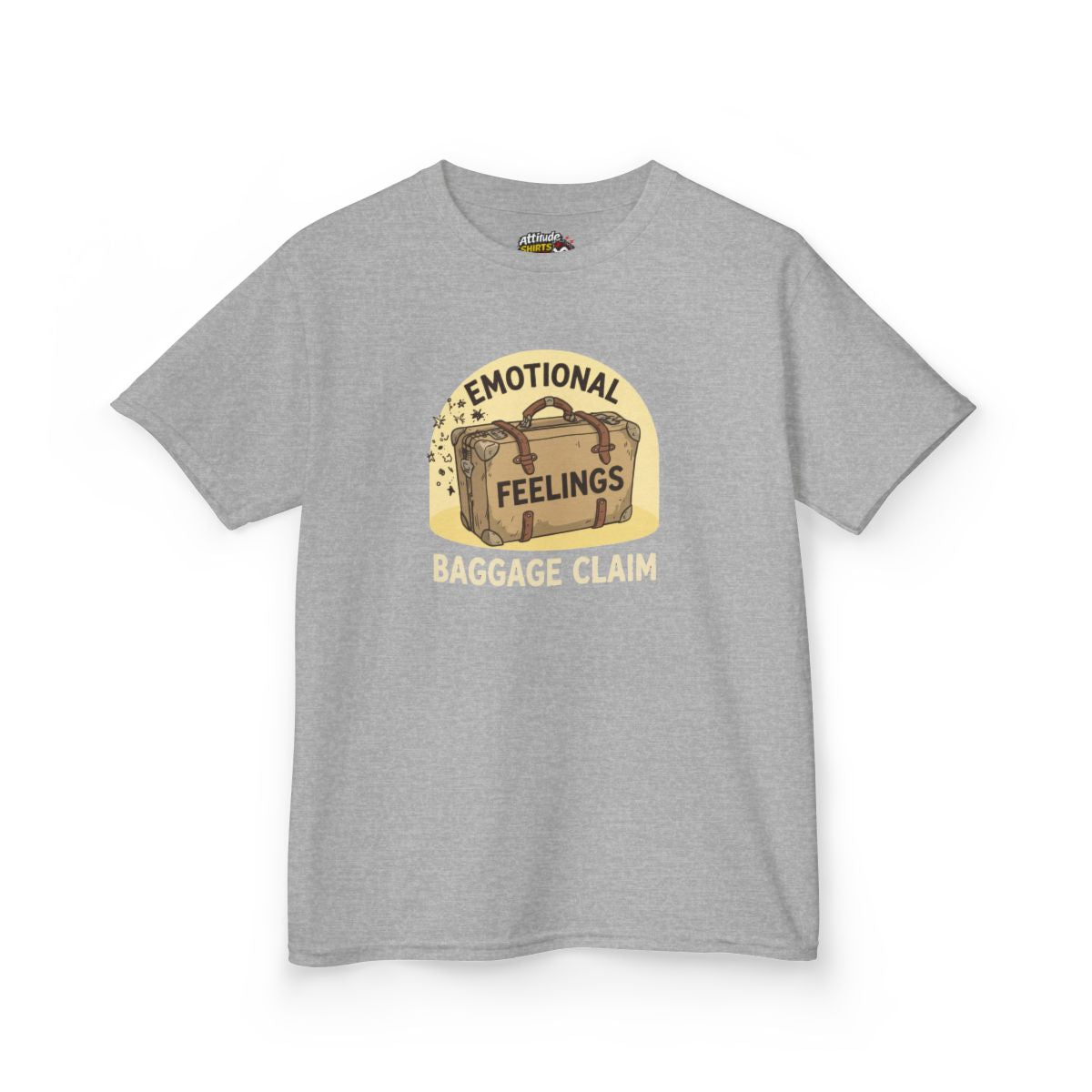 Color: Sport Grey | Emotional Baggage Claim Kids Tee
