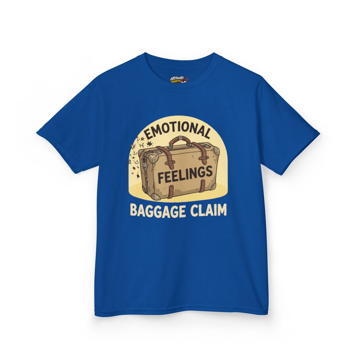 Color: Royal | Emotional Baggage Claim Kids Tee