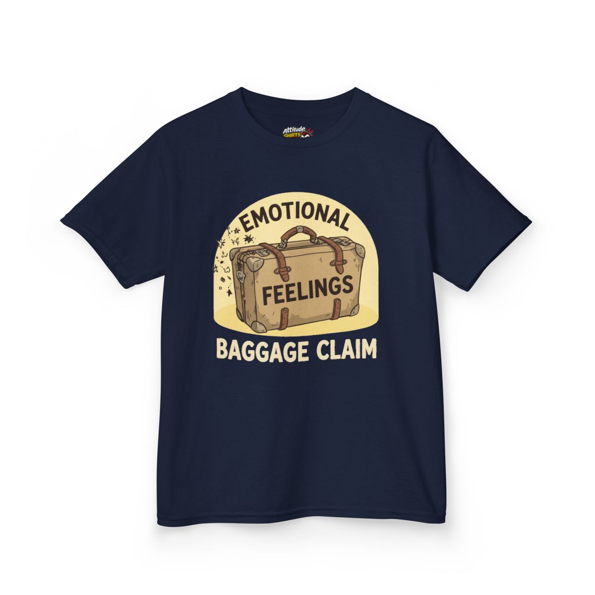Color: Navy | Emotional Baggage Claim Kids Tee
