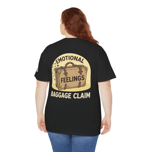 Color: Black | Emotional Baggage Claim Premium Graphic Tee
