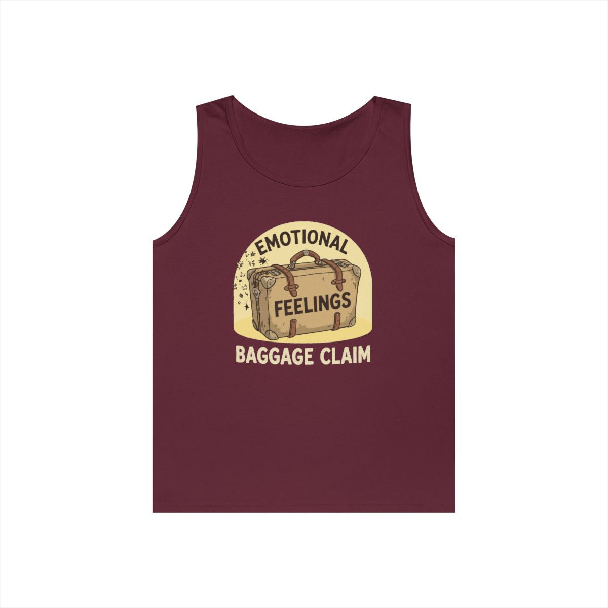 Color: Maroon | Emotional Baggage Claim Tank Top