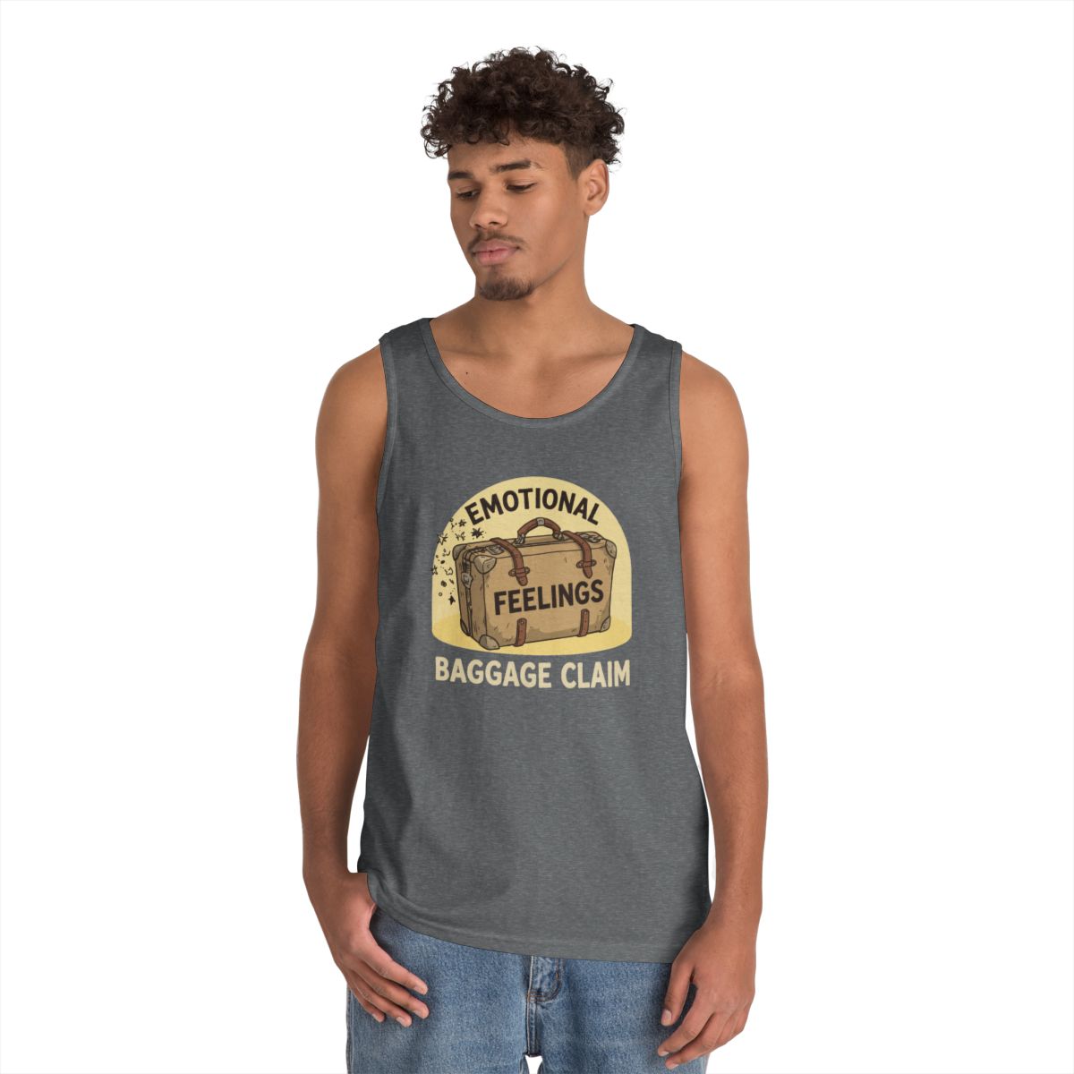 Color: Graphite Heather | Emotional Baggage Claim Tank Top