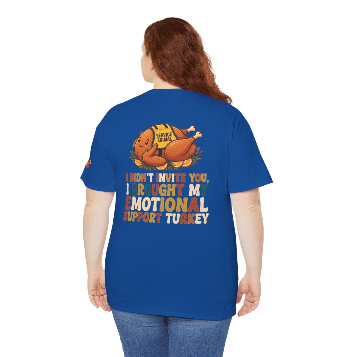 Color: Royal | Emotional Support Turkey Premium Graphic Tee