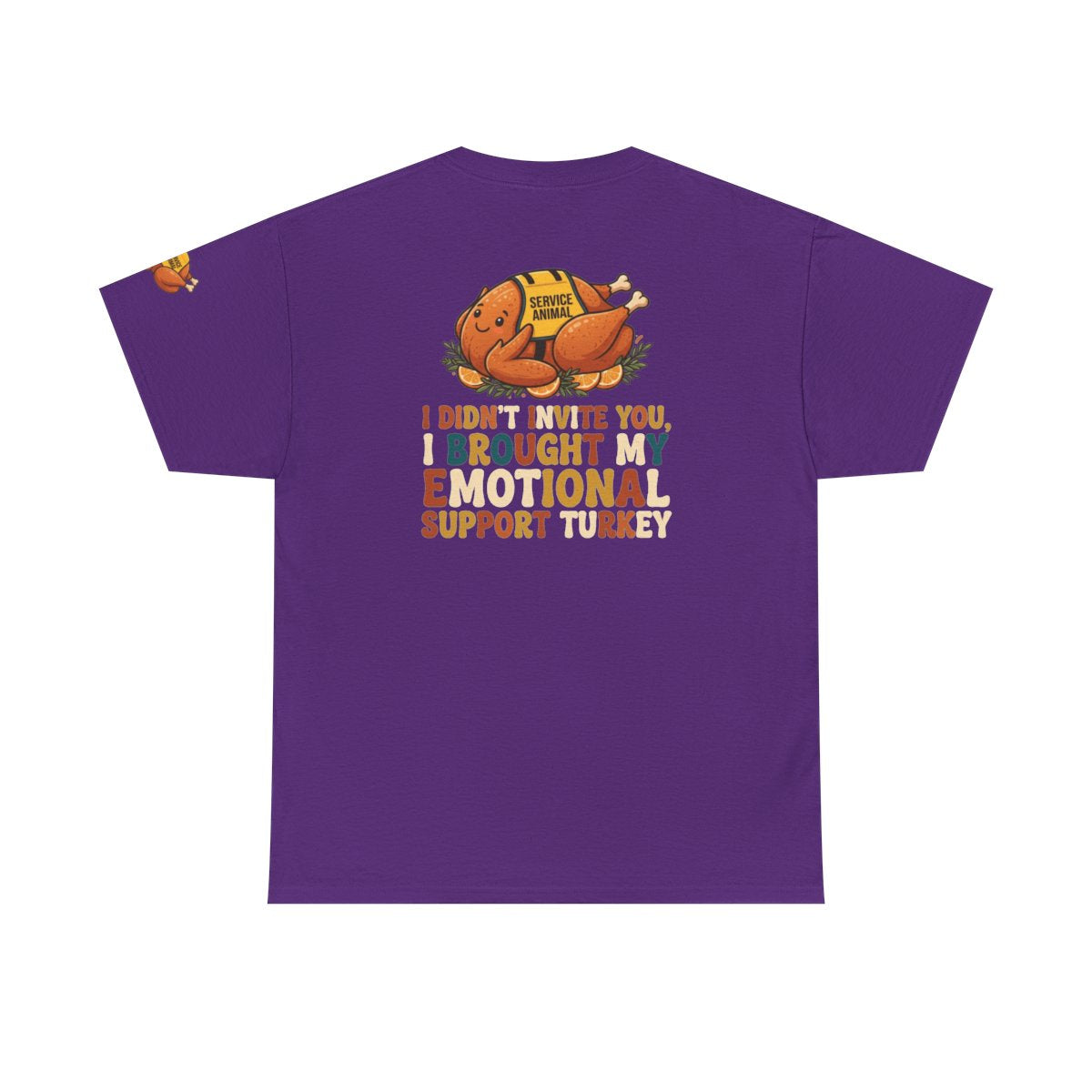 Color: Purple | Emotional Support Turkey Premium Graphic Tee
