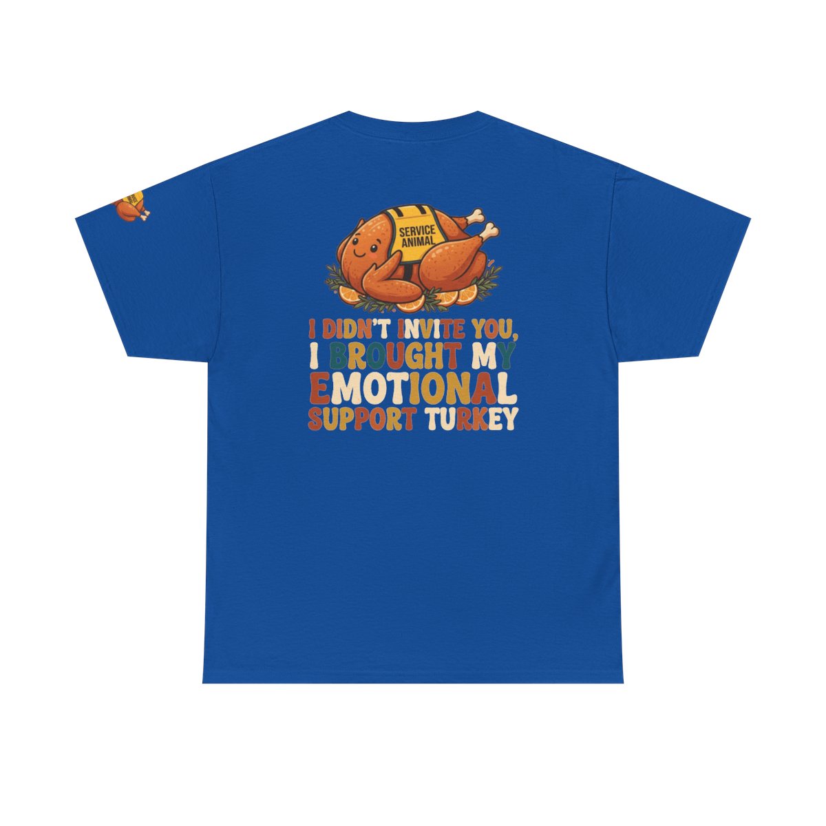 Color: Royal | Emotional Support Turkey Premium Graphic Tee
