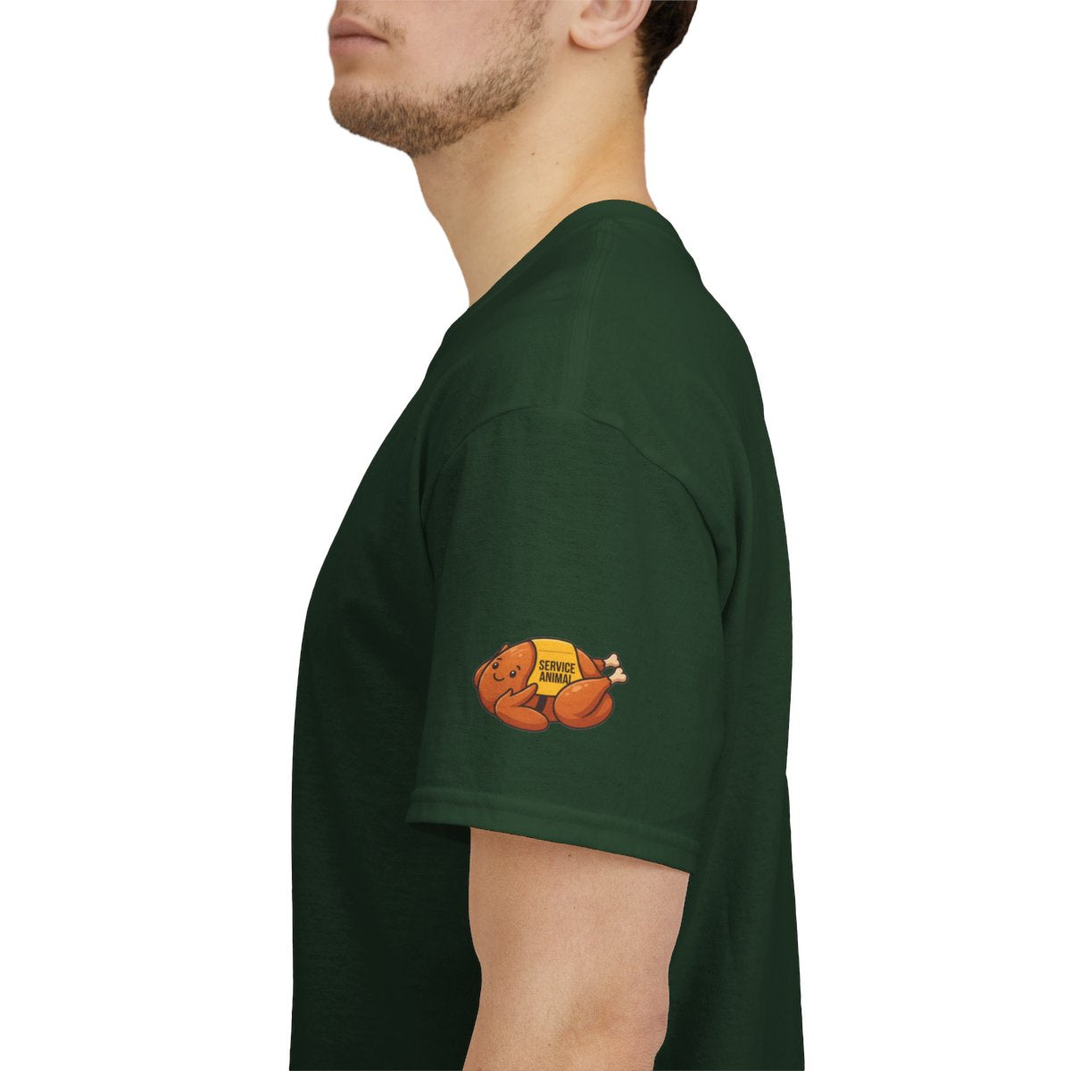 Color: Forest Green | Emotional Support Turkey Premium Graphic Tee