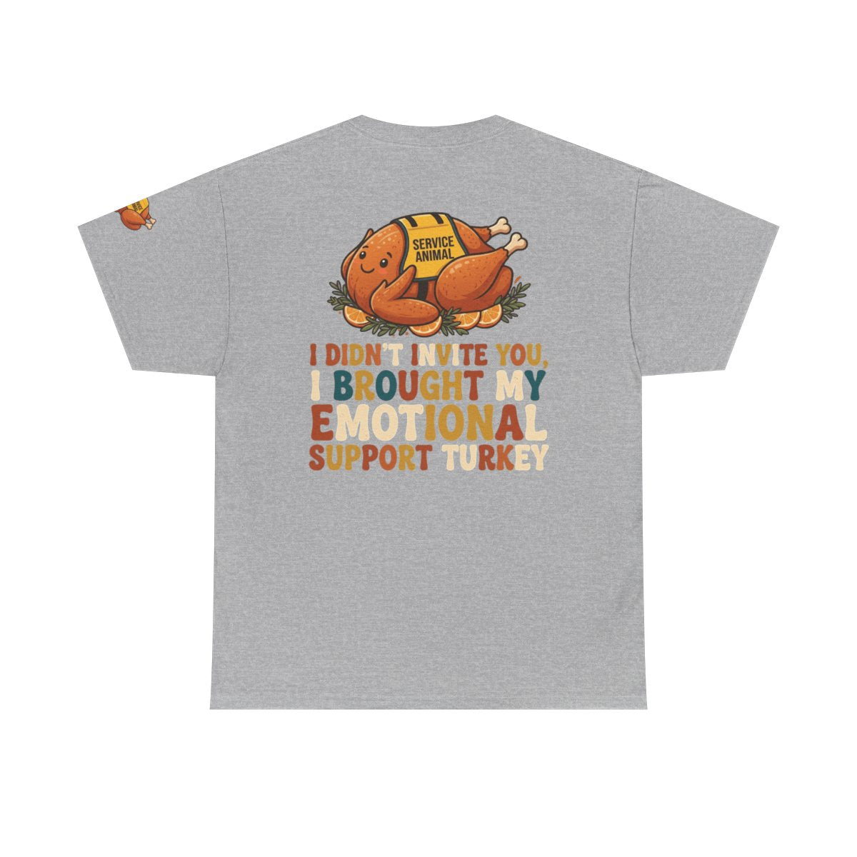 Color: Sport Grey | Emotional Support Turkey Premium Graphic Tee