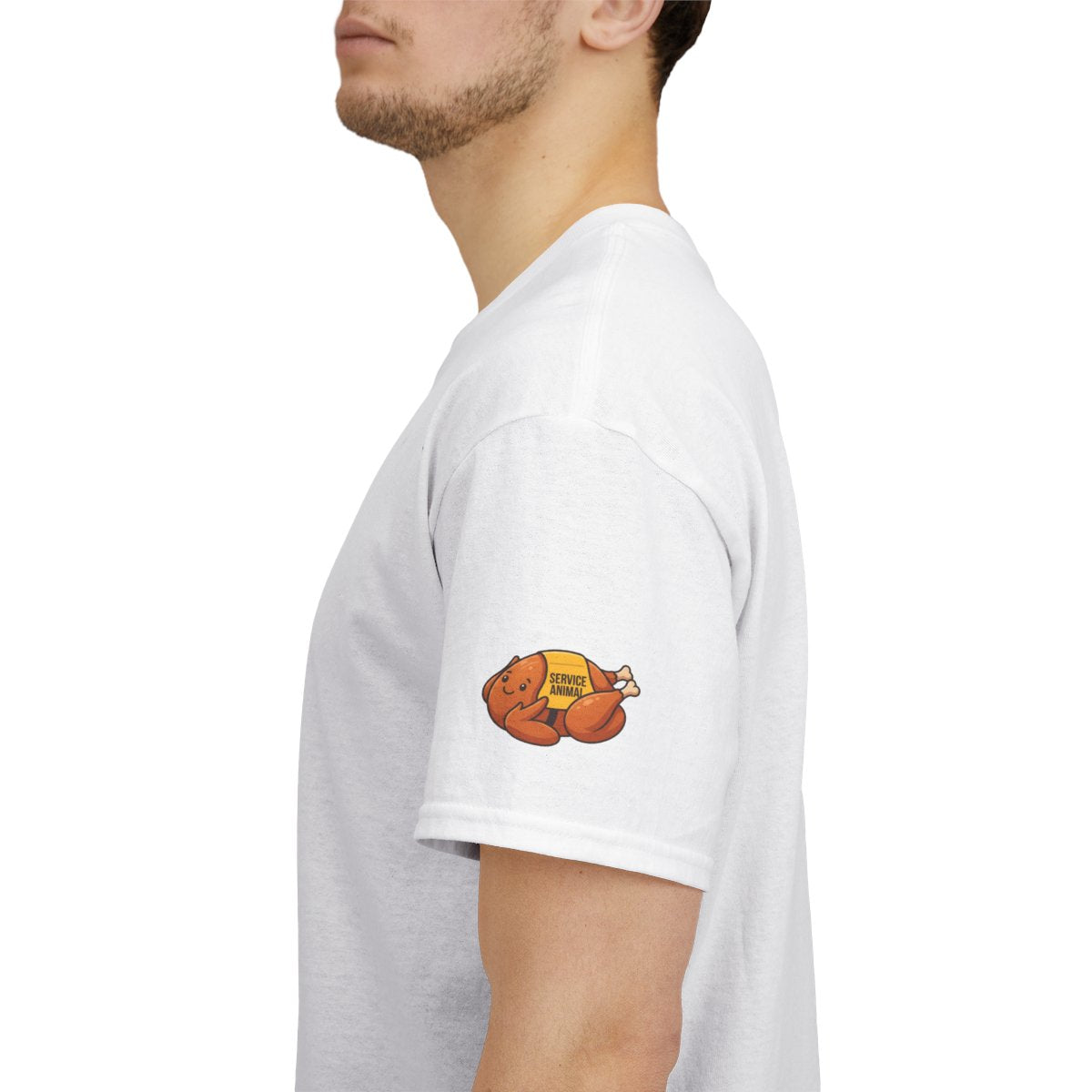 Color: White | Emotional Support Turkey Premium Graphic Tee