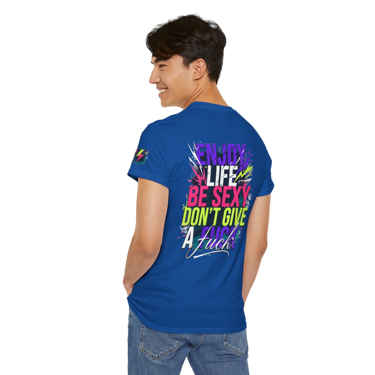 Color: Royal | Enjoy Life Be Sexy Premium Graphic Tee