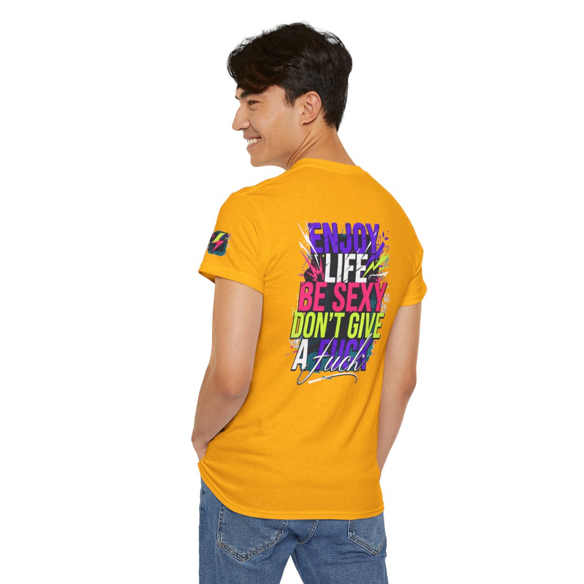 Color: Gold | Enjoy Life Be Sexy Premium Graphic Tee
