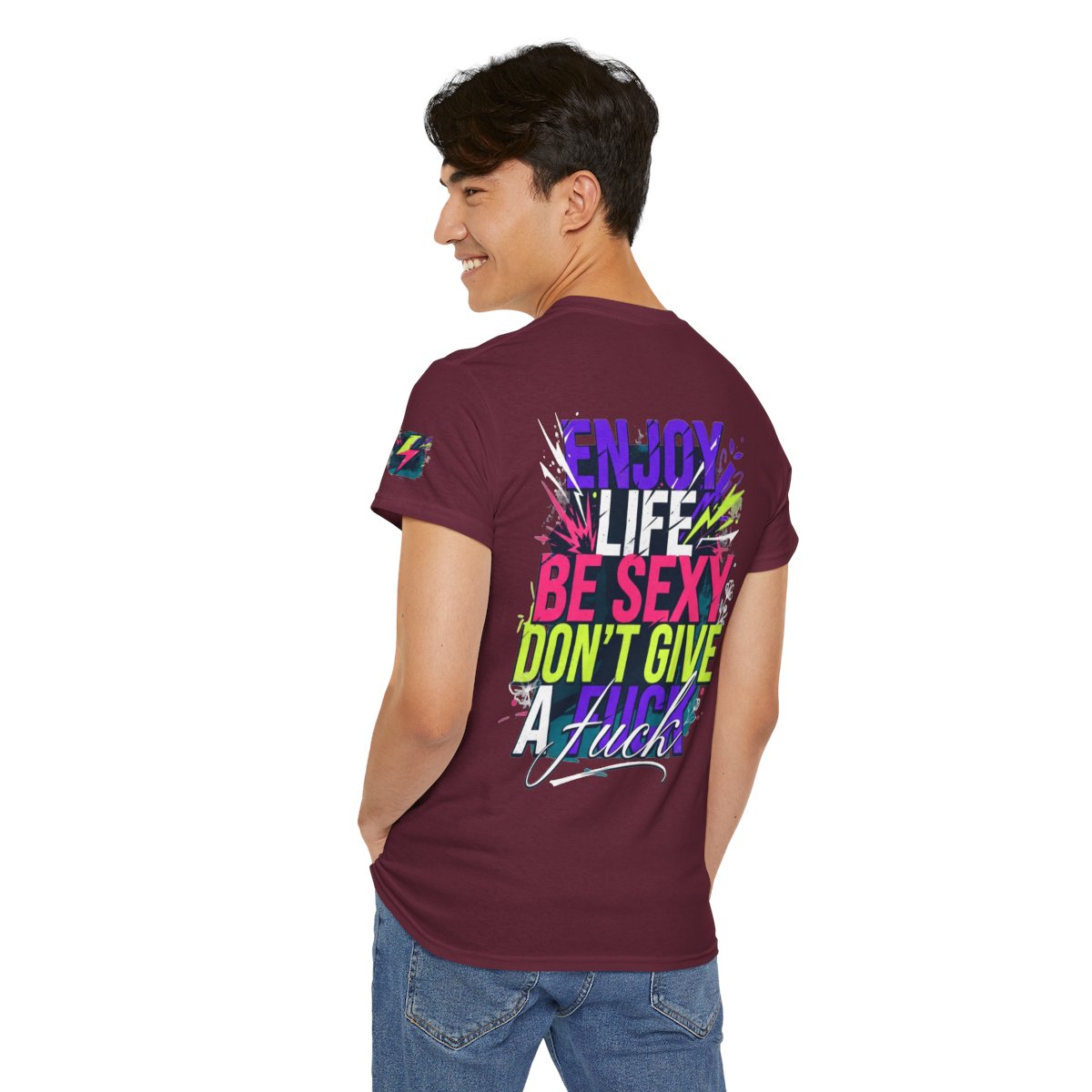 Color: Maroon | Enjoy Life Be Sexy Premium Graphic Tee