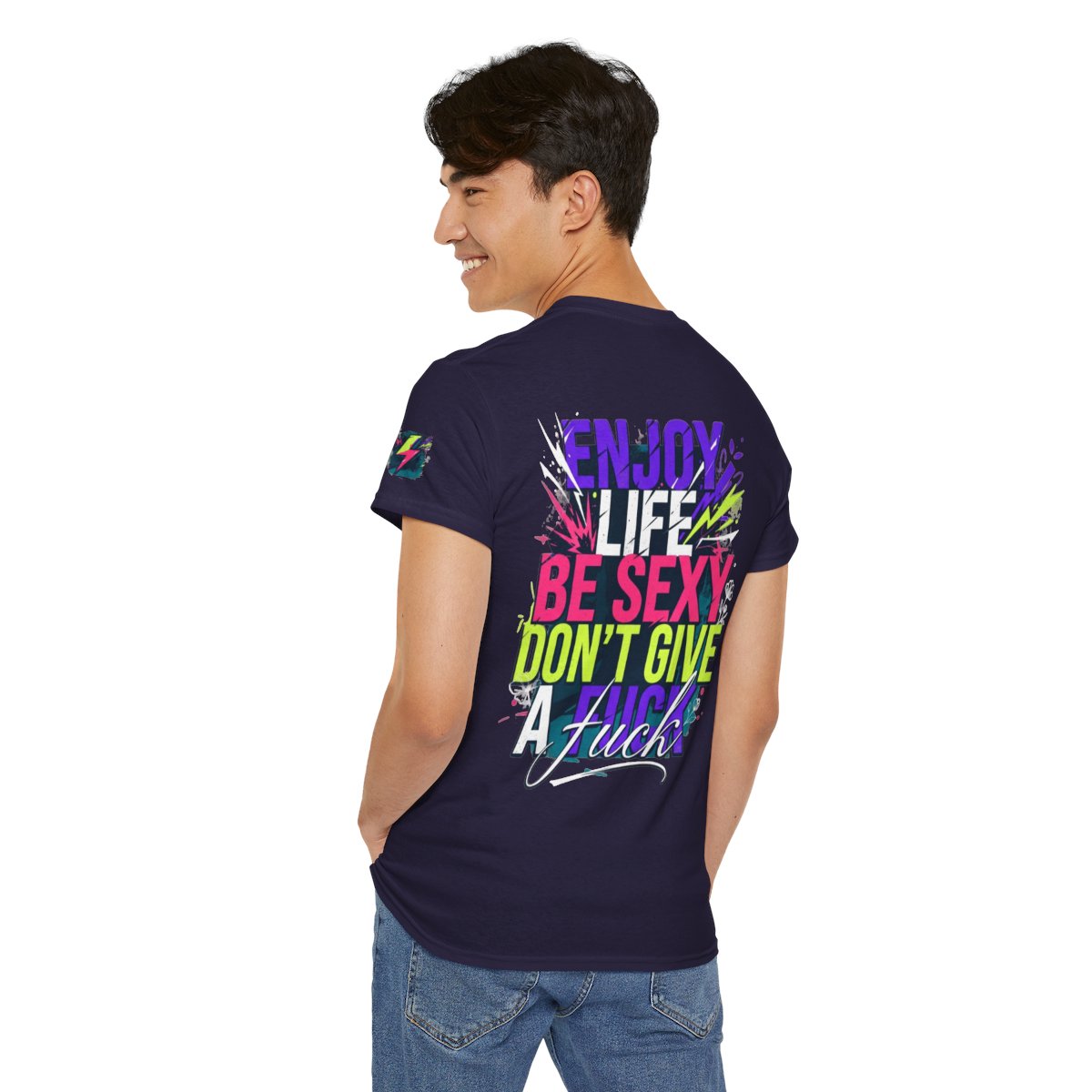 Color: Blackberry | Enjoy Life Be Sexy Premium Graphic Tee