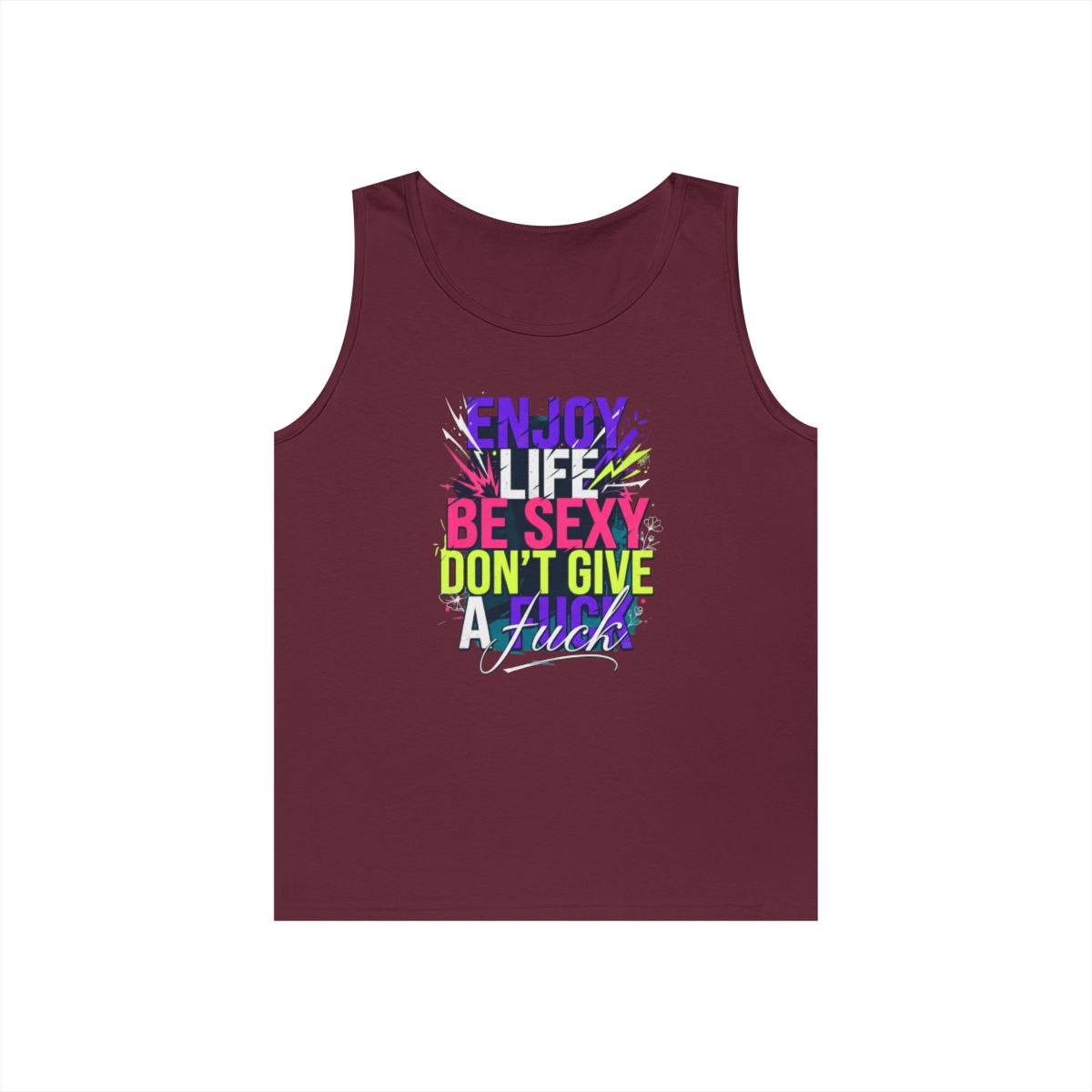 Color: Maroon | Enjoy Life Be Sexy Tank Top