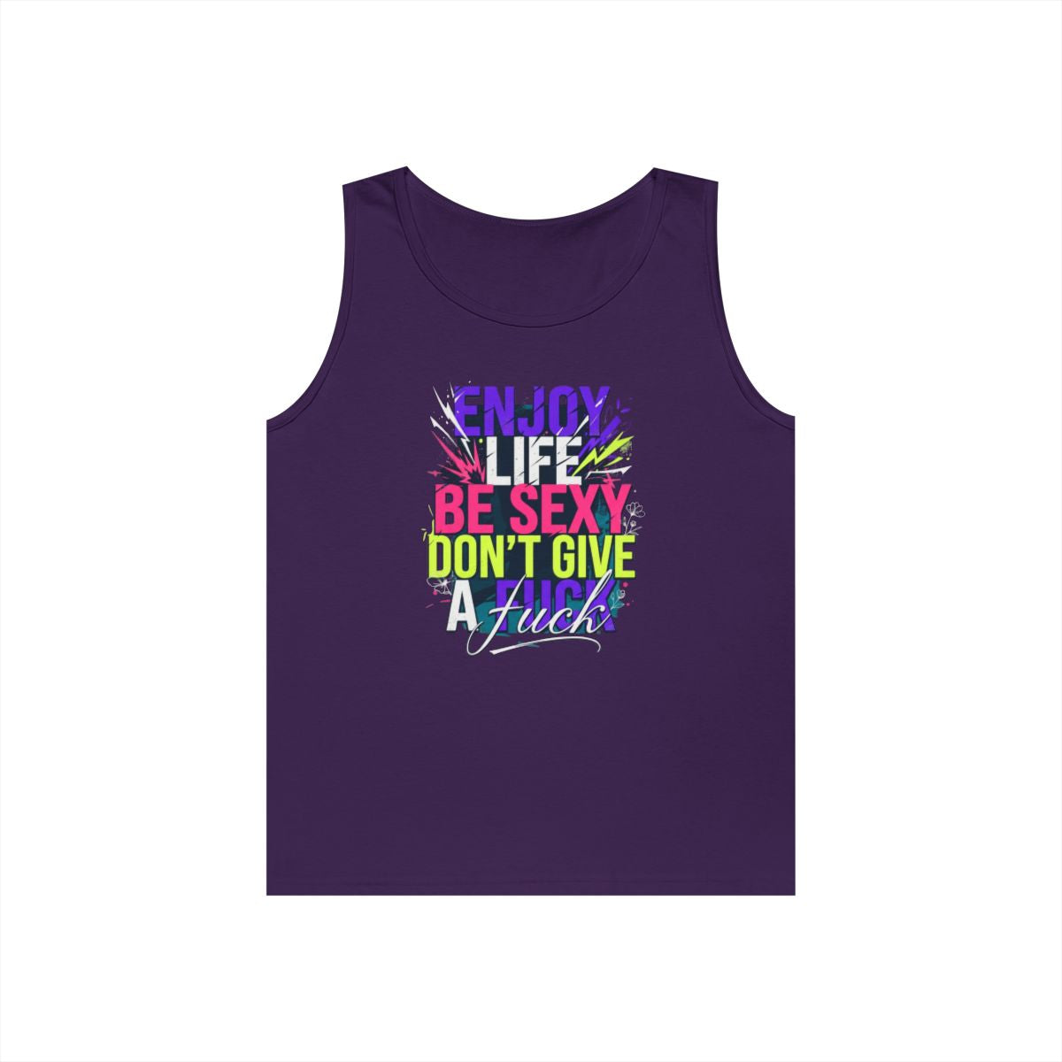 Color: Purple | Enjoy Life Be Sexy Tank Top