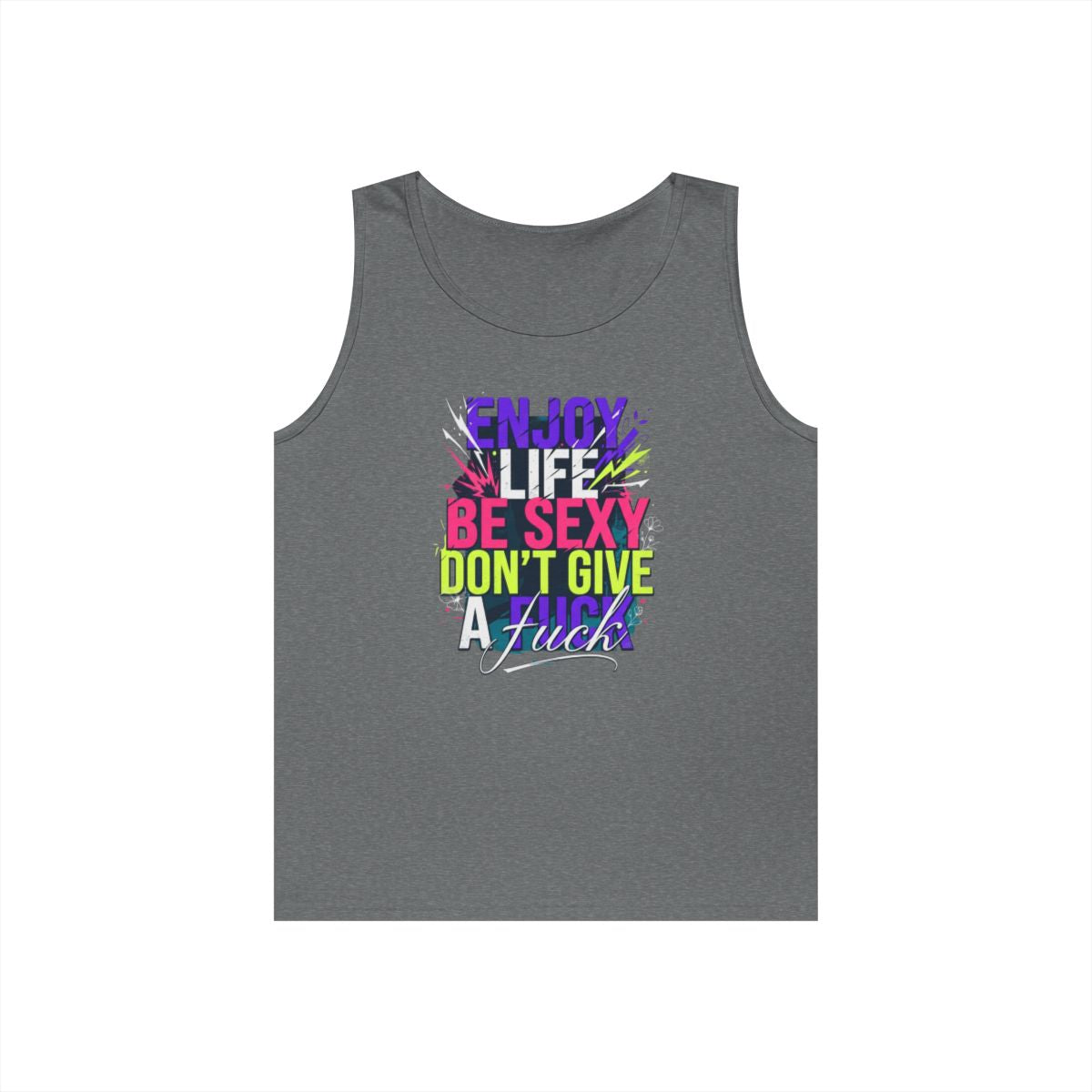 Color: Graphite Heather | Enjoy Life Be Sexy Tank Top