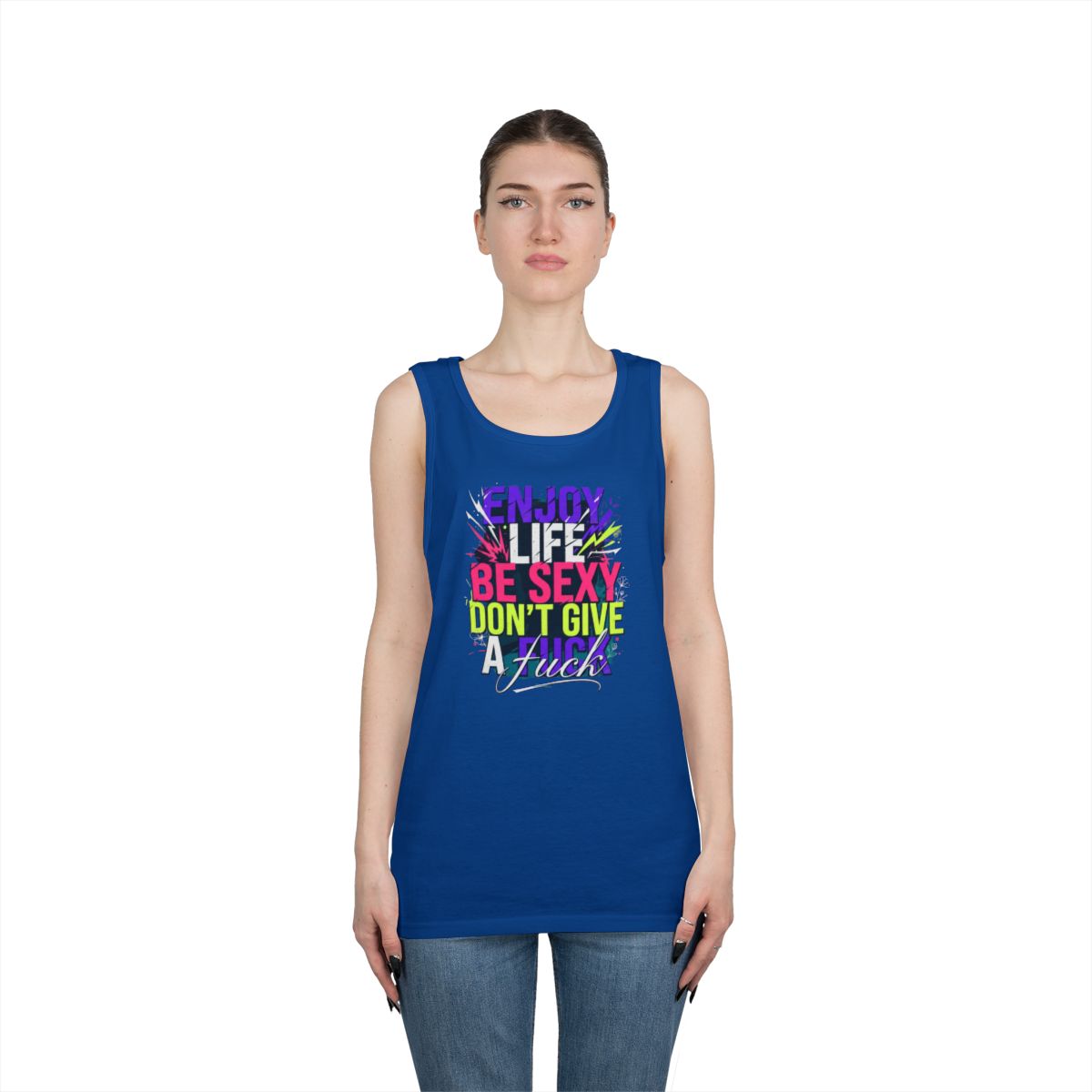 Color: Royal | Enjoy Life Be Sexy Tank Top