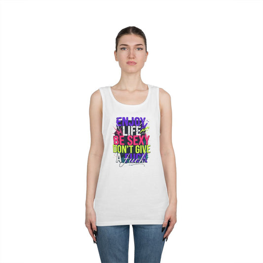Color: White | Enjoy Life Be Sexy Tank Top