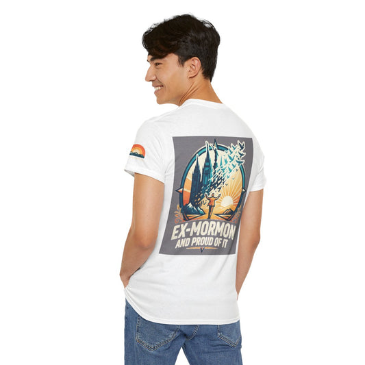 Color: White | Ex Mormon Premium Graphic Tee