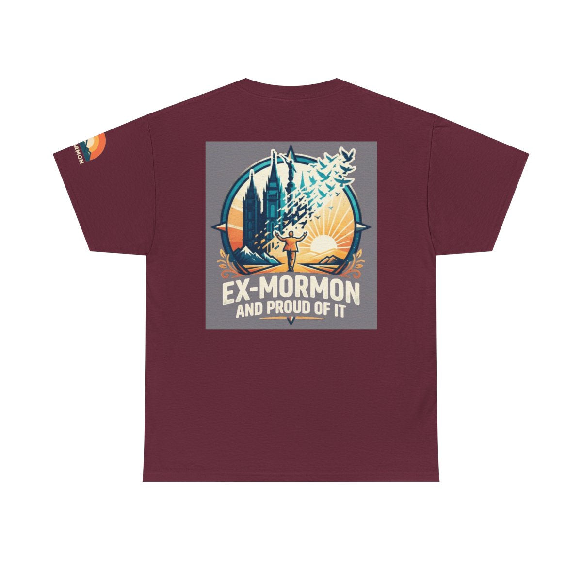 Color: Maroon | Ex Mormon Premium Graphic Tee