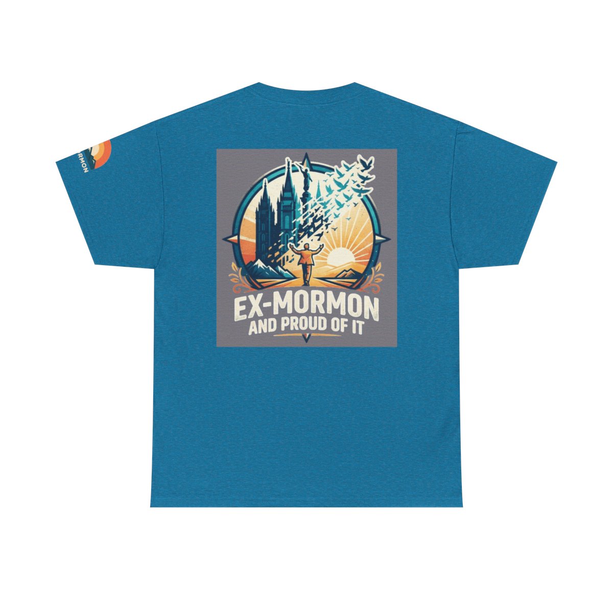 Color: Antique Sapphire | Ex Mormon Premium Graphic Tee