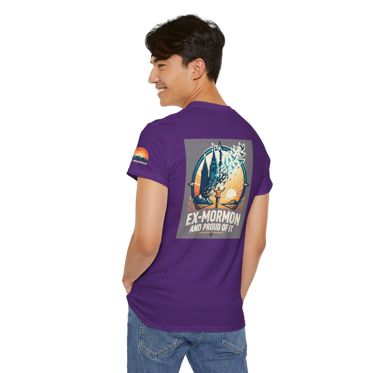 Color: Purple | Ex Mormon Premium Graphic Tee