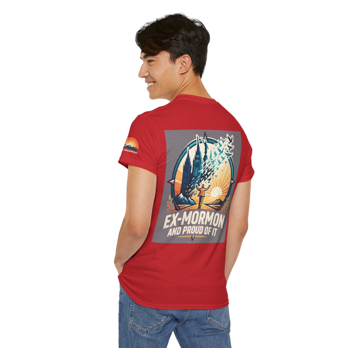 Color: Red | Ex Mormon Premium Graphic Tee