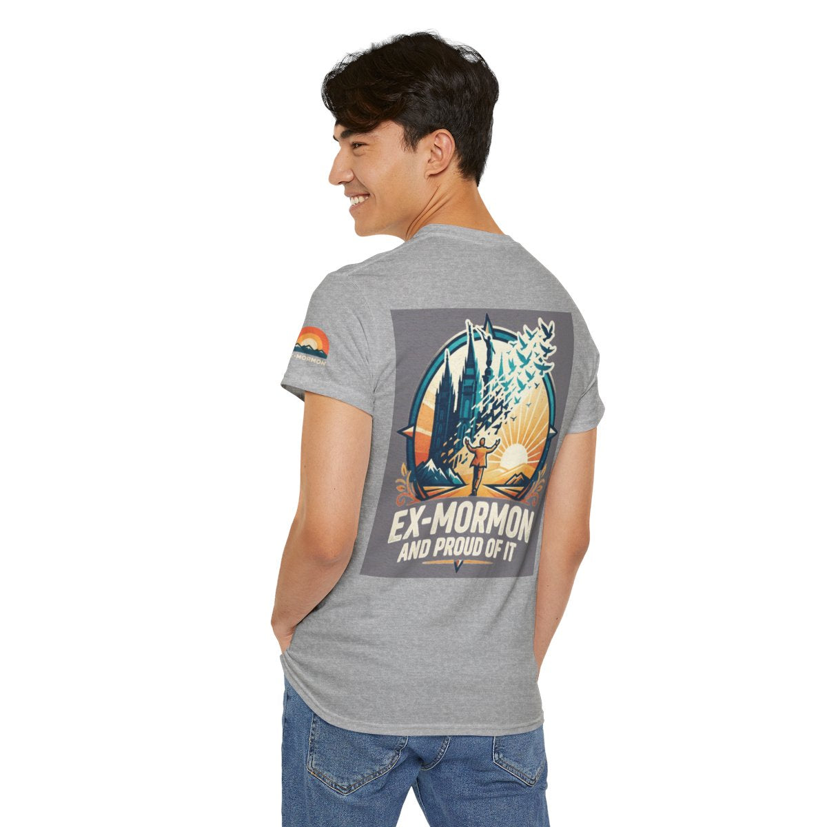 Color: Sport Grey | Ex Mormon Premium Graphic Tee