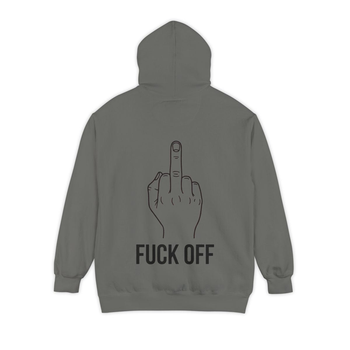 Color: Grey | F@#% OFF Garment-Dyed Hoodie
